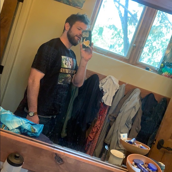 Super soft 100% cotton black t-shirt tiger picture - Picture 6 of 6